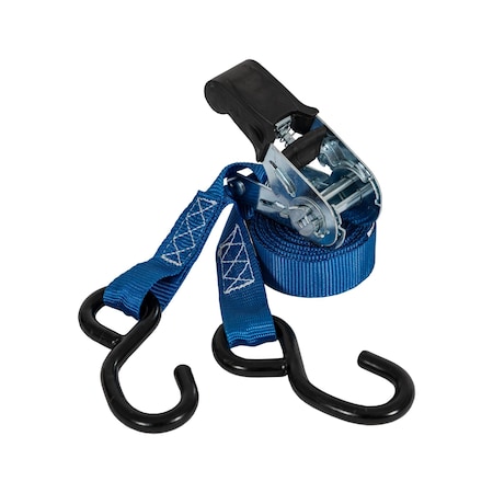 Buyers Products 12 Foot Standard Duty Ratchet Tie Down with Rubber Grip - 4 Pack 5483215